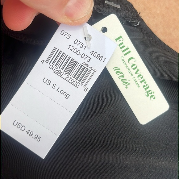 NWT Aerie Wrap Full Coverage One Piece Swimsuit~SMALL LONG (sold out online) - Picture 9 of 9